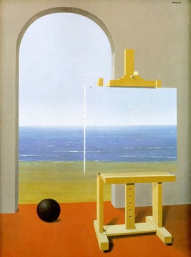 The human condition by Magritte